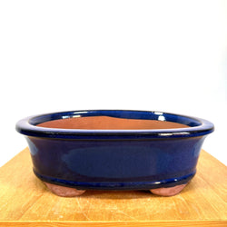 Pot 14 x 11 Blue Glazed