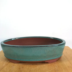 Pot Glazed Oval 14 In