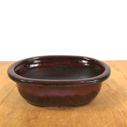 Pot Glazed Oval 8 In