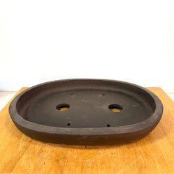 Pot Unglazed Oval 15 in