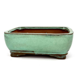 Glazed Rectangular Bonsai Pot (6 x 4½ x 2½ inches)