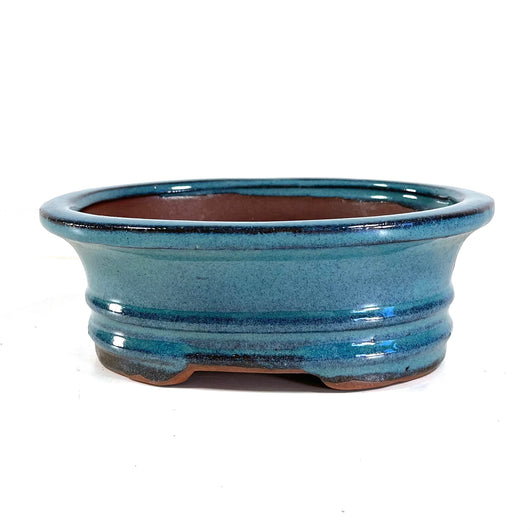 Glazed Oval Bonsai Pot (7 x 5½ x 2½ inches)
