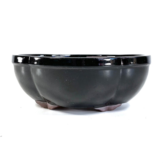 Glazed Mokkou Bonsai Pot (10 x 8 x 4 inches)