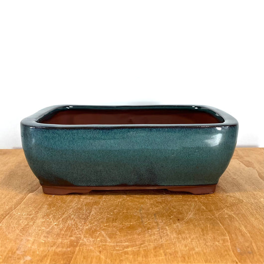 Glazed Bonsai Pot (10 x 8 x 3 ½ inches)