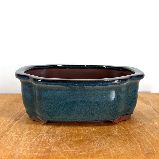 Glazed Bonsai Pot (10 x 8 x 3 ½ inches)