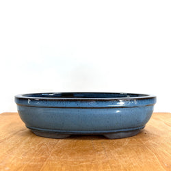 Oval Glazed Bonsai Pot (10 x 6.5 x 2 inches)