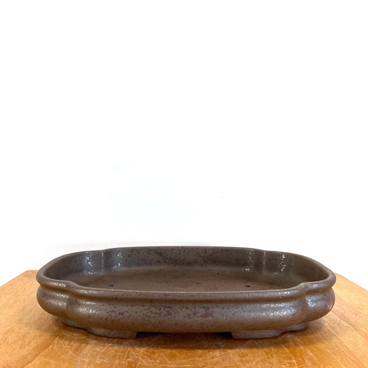 Mokko Unglazed Bonsai Pot (12 x 9 x 2 inches)