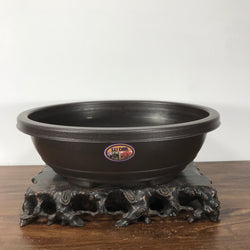 Plastic Oval Bonsai Pot (11.75 x 9.25 x 4 inches)