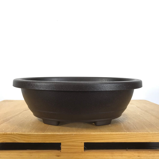 Plastic Oval Bonsai Pot (9.5 x 7.75 x 3.25 inches)