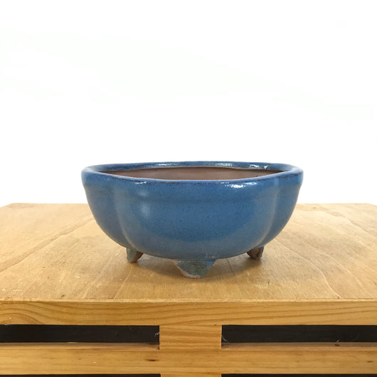 Glazed Mokko Bonsai Pot (6 x 4.5 x 2.5 inches)
