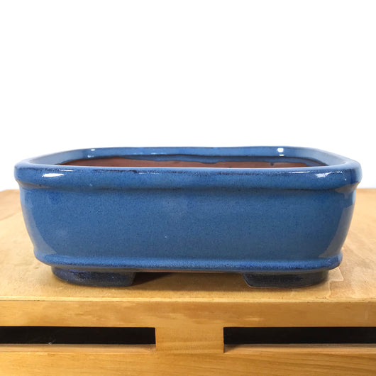 Glazed Rectangular Bonsai Pot (7 x 5.5 x 2.5 inches)