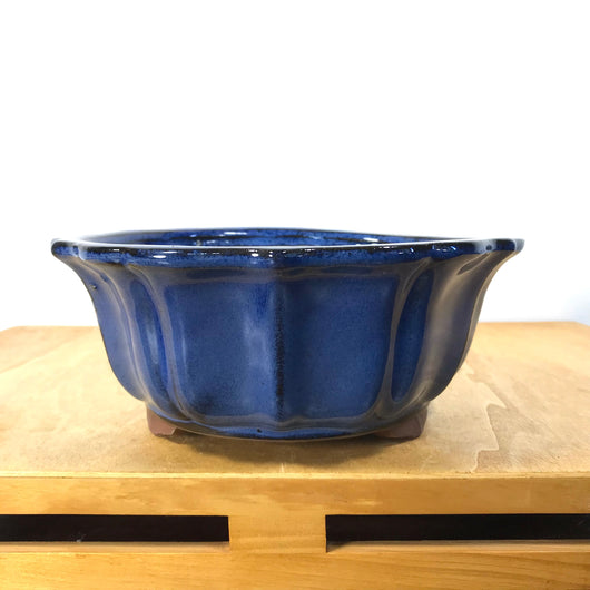 Glazed Mirror Bonsai Pot (8 x 3 inches)